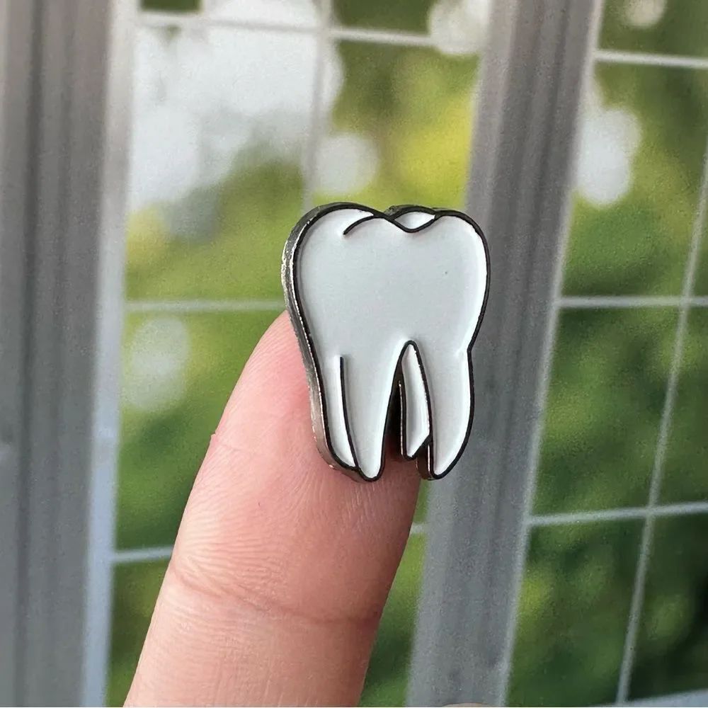 Tooth Dentist Hygienist Enamel Pin/ Brooch